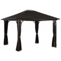 Sojag 12x12 Genova Gazebo Kit - Dark Brown (500-9165050)