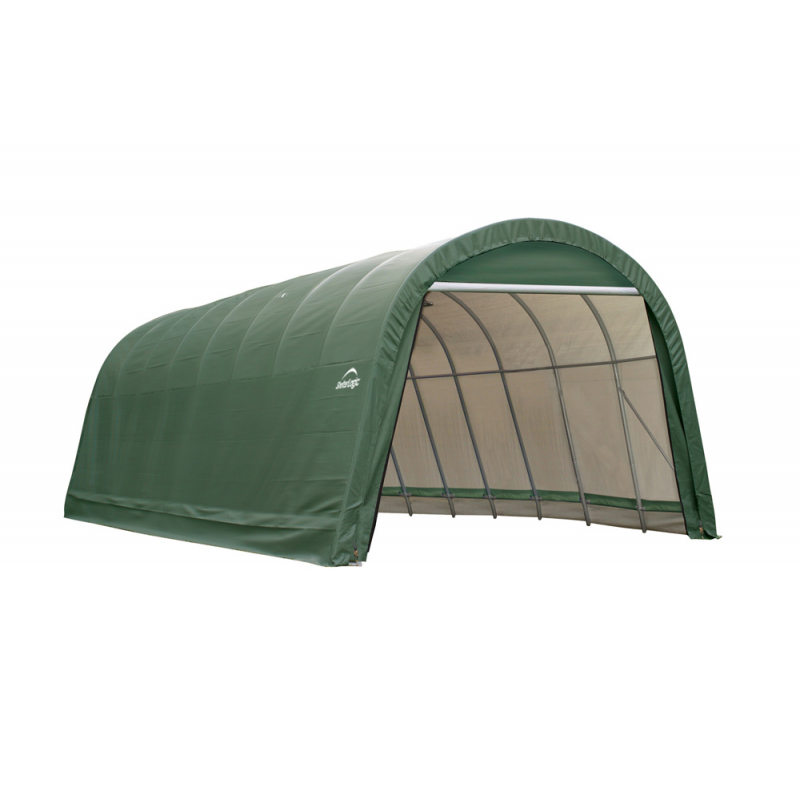 ShelterLogic 15x24x12 Round Style Shelter, Green (95361)