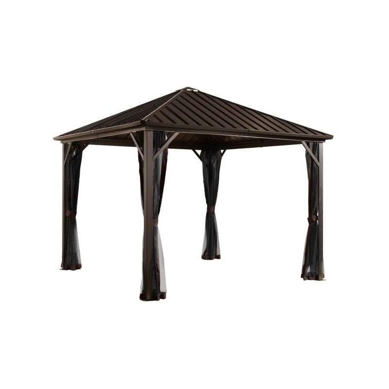 Sojag 10x10 Dakota Gazebo Kit - Dark Brown (500-9165012)
