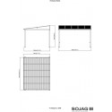 Sojag 10x12 Portland Wall-Mounted Gazebo Kit - Dark Brown (500-9165470)