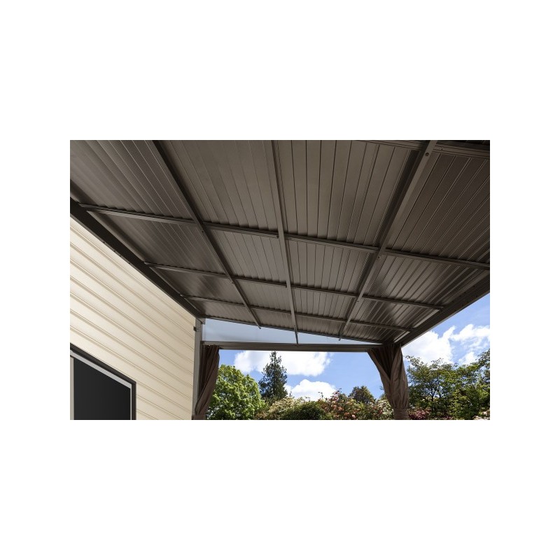 Sojag 10x14 Portland Wall-Mounted Gazebo Kit - Dark Brown (500-9163551)