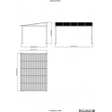 Sojag 10x14 Portland Wall-Mounted Gazebo Kit - Dark Brown (500-9163551)
