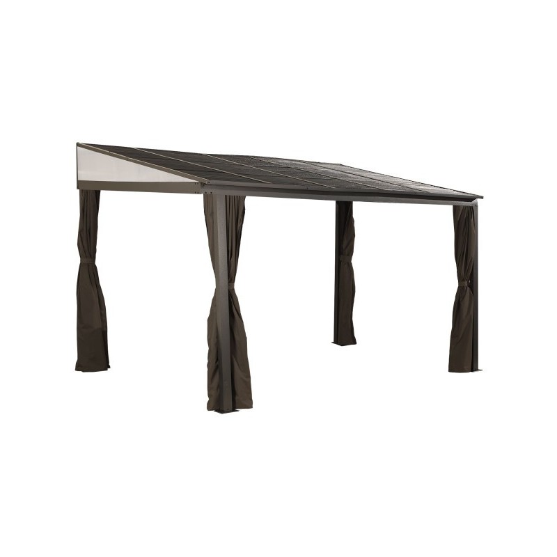 Sojag 10x14 Portland Wall-Mounted Gazebo Kit - Dark Brown (500-9163551)