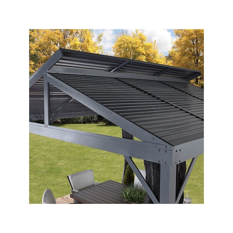 Sojag 10x10 Sanibel II Gazebo Kit - Light Gray (500-8162851)