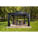 Sojag 12x14 Mykonos II Double Roof Gazebo Kit - Dark Gray (500-9165357)