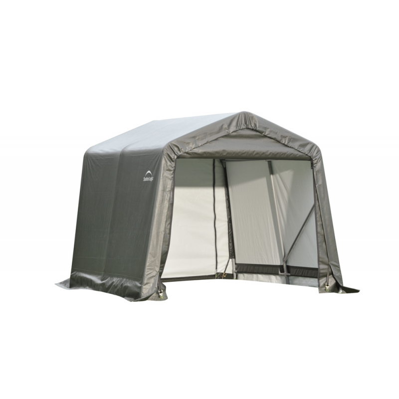 ShelterLogic 8x12x8 Peak Style Shelter, Grey (71813)