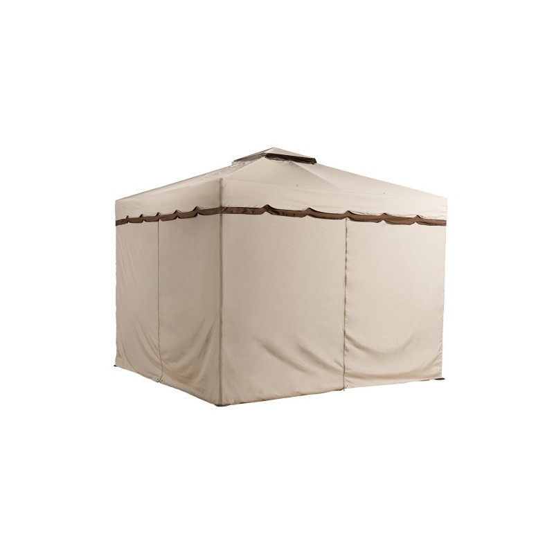Sojag 10x10 Roma Gazebo Kit - Beige w/ Brown Trim (500-9165388)