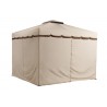 Sojag 10x12 Roma Gazebo Kit - Beige w/ Brown Trim (500-9165395) Sojag 10x12 Roma Gazebo Kit - Beige w/ Brown Trim (500-9165395)