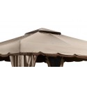 Sojag 10x12 Roma Gazebo Kit - Beige w/ Brown Trim (500-9165395)