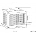 Sojag 10x12 Roma Gazebo Kit - Beige w/ Brown Trim (500-9165395) Sojag 10x12 Roma Gazebo Kit - Beige w/ Brown Trim (500-9165395)