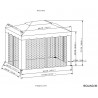 Sojag 10x12 Roma Gazebo Kit - Beige w/ Brown Trim (500-9165395) Sojag 10x12 Roma Gazebo Kit - Beige w/ Brown Trim (500-9165395)