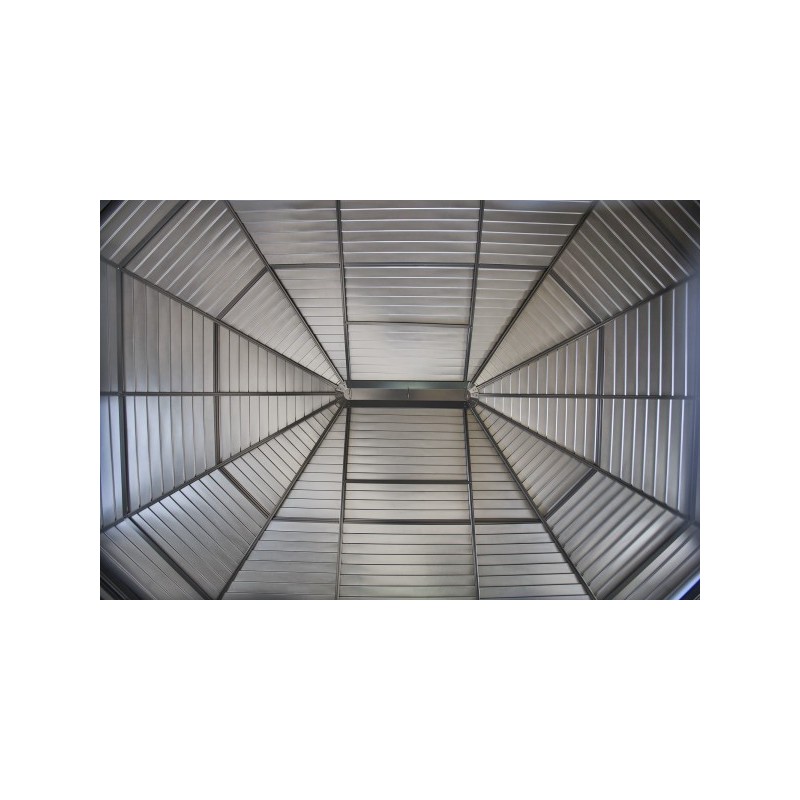 Sojag 10x13 Charleston Solarium Wall Mounted Gazebo Kit - Dark Gray (440-9163025)