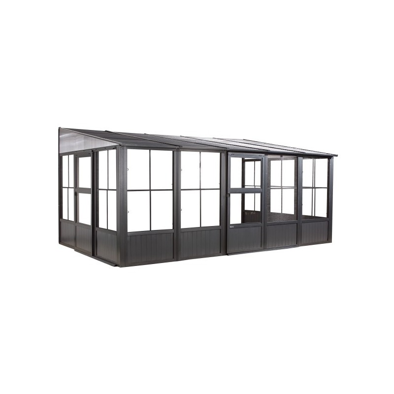 Sojag 10x16 Charleston Solarium Wall Mounted Gazebo Kit - Dark Gray (440-9163032) Sojag 10x16 Charleston Solarium Wall Mounted Gazebo Kit - Dark Gray (440-9163032)