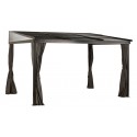 Sojag 10x12 Francfort Wall-Mounted Gazebo Kit - Dark Brown (500-9165241) Sojag 10x12 Francfort Wall-Mounted Gazebo Kit - Dark Brown (500-9165241)