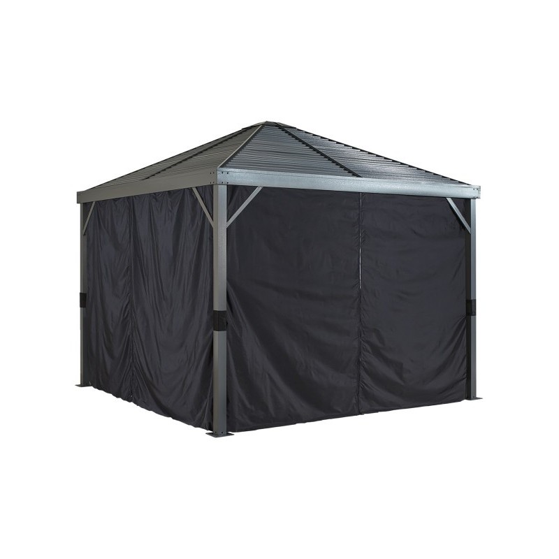 Sojag Curtains for Sanibel 10x10 - Black (135-9163919)