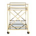 Safavieh Kehlani 2 Shelf Bar Cart - Jade/Gold - Owners Favorite!