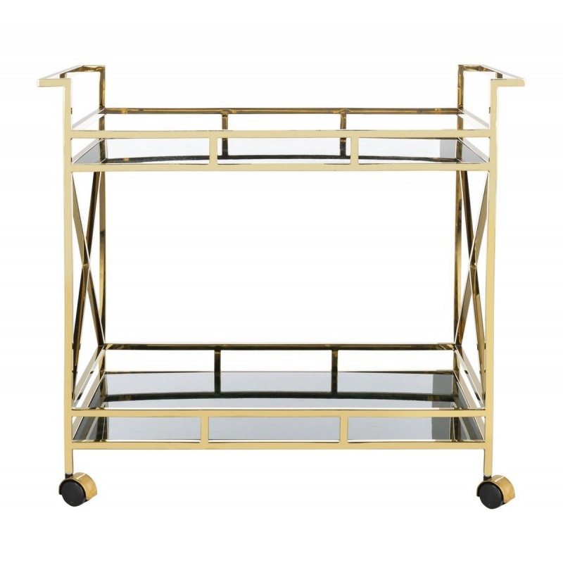 Safavieh Kehlani 2 Shelf Bar Cart - Jade/Gold - Owners Favorite!
