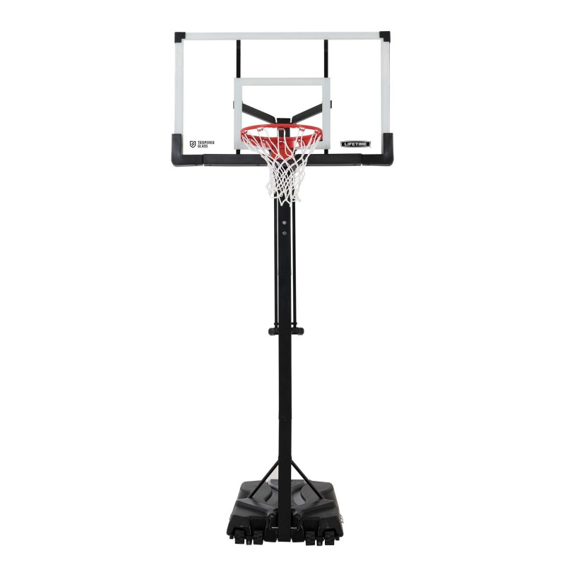 Lifetime 54-inch Tempered Glass Adjustable Portable Basketball Hoop (90734)