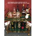 Safavieh Kehlani 2 Shelf Bar Cart - Jade/Gold - Owners Favorite!