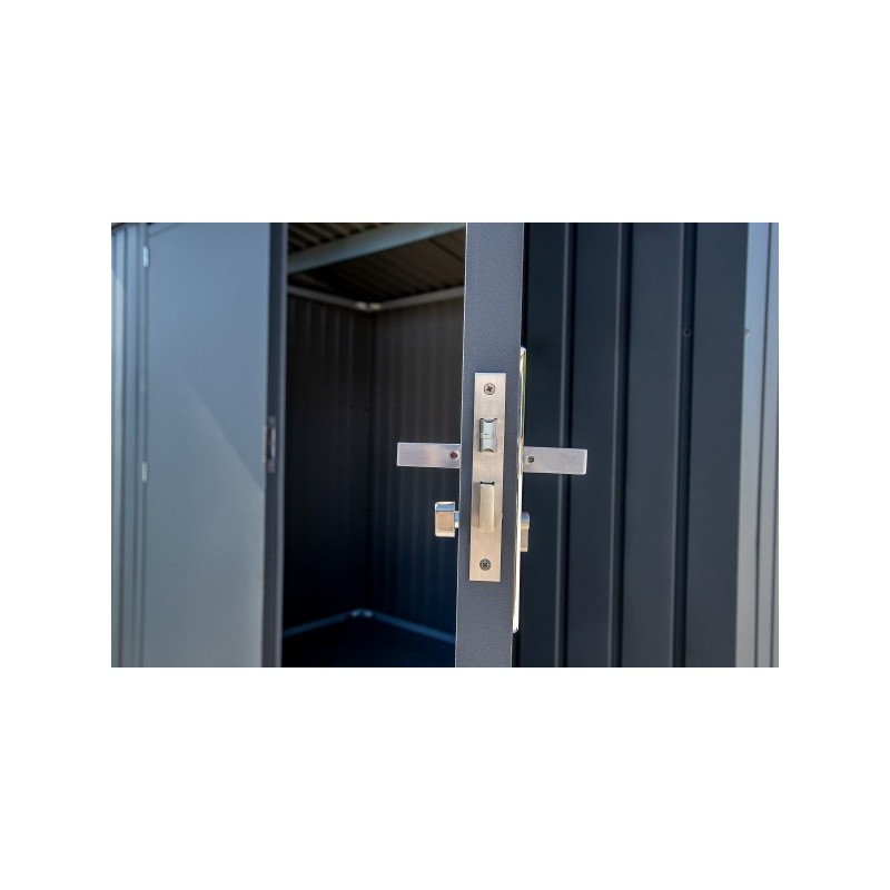 ShelterLogic 8x5 Denali Steel Storage Shed Kit - Anthracite (SJDEN85)