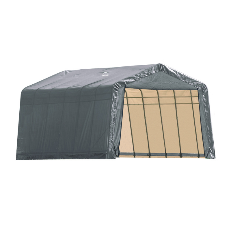 ShelterLogic 13x24x10 Peak Style Shelter, Grey (74432)