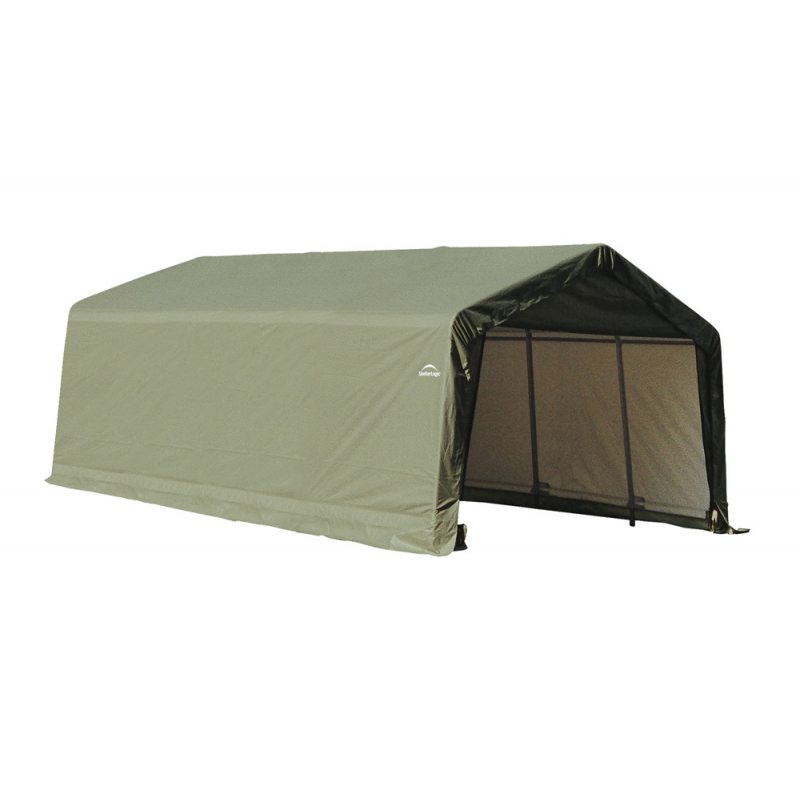 ShelterLogic 13x20x10 Peak Style Shelter, Green (73442)