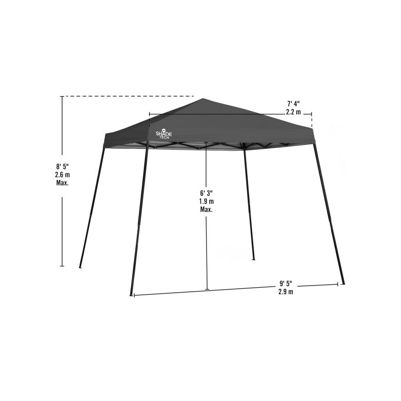 Quik Shade 10x10 Shade Tech ST56 Canopy Kit - Red (157393DS)