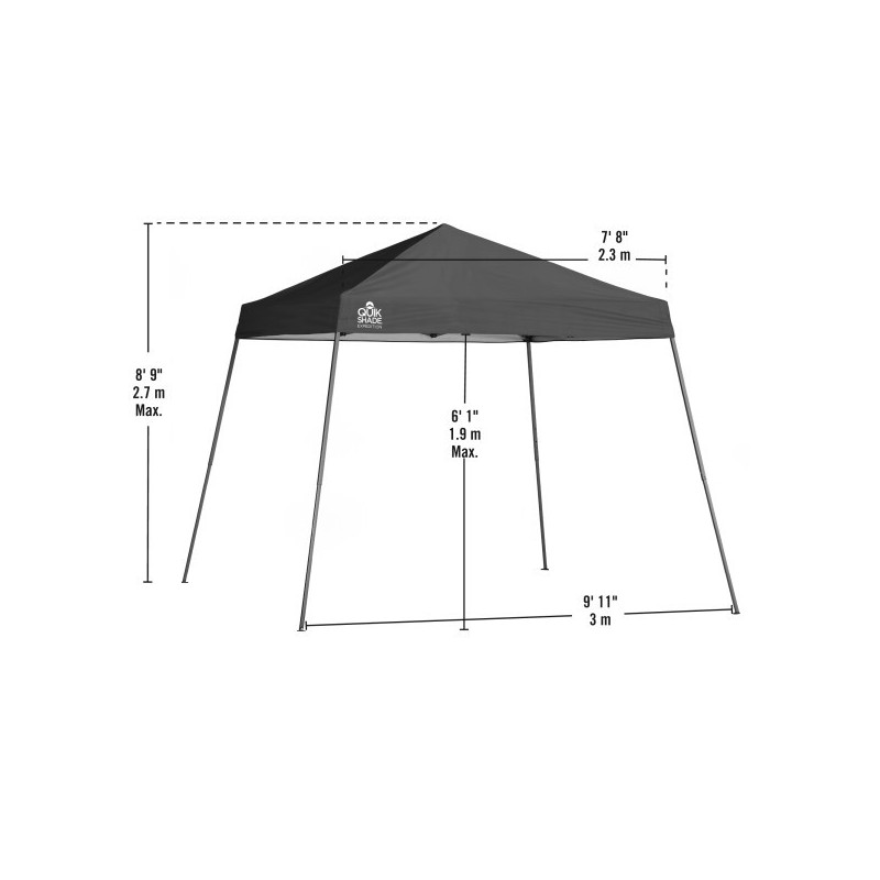 Quik Shade 10x10 Expedition EX64 Canopy Kit - Midnight Blue (160716DS)