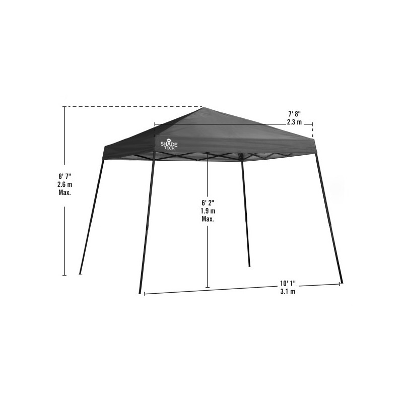 Quik Shade 10x10 Shade Tech ST64 Canopy Kit - Red (157587DS)