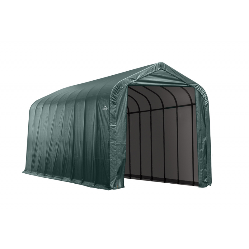 Shelter Logic 15x28x12 Peak Style Shelter Kit - Green (75242)