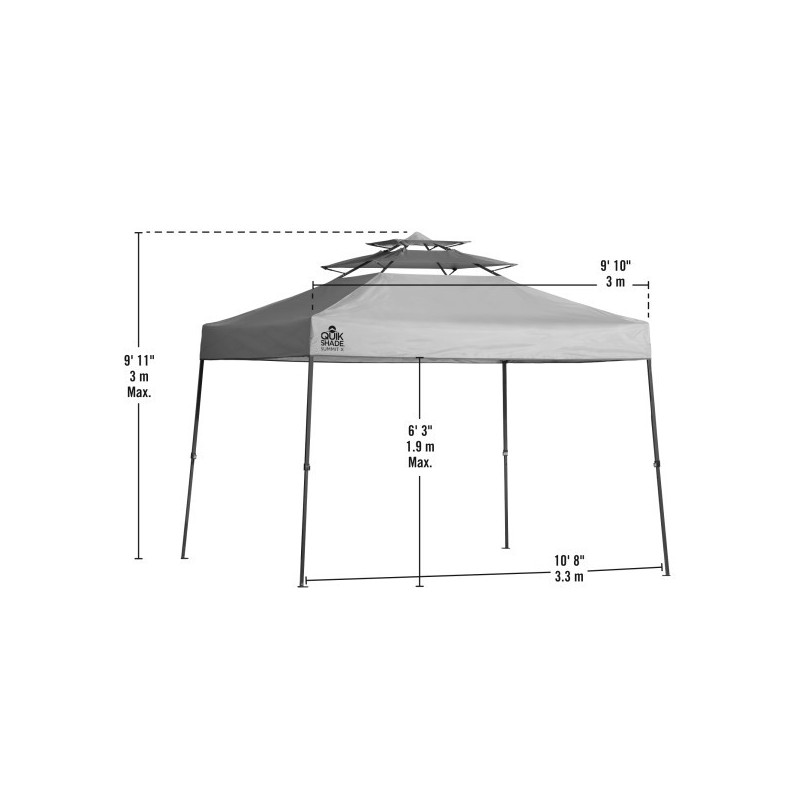 Quik Shade 10x10 Summit SX100 Canopy Kit - Blue (167518DS)