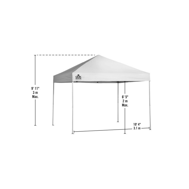 Quik Shade 10x10 Marketplace MP100 Canopy Kit - White (15868DS)