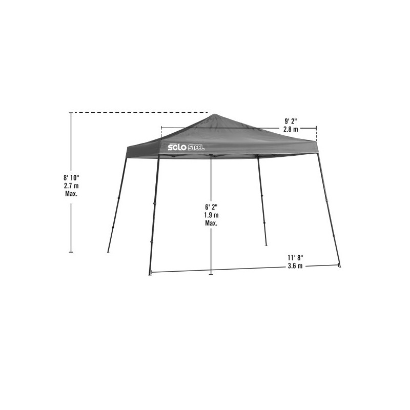Quik Shade 11x11 Solo Steel 90 Canopy Kit - Midnight Blue (167525DS)