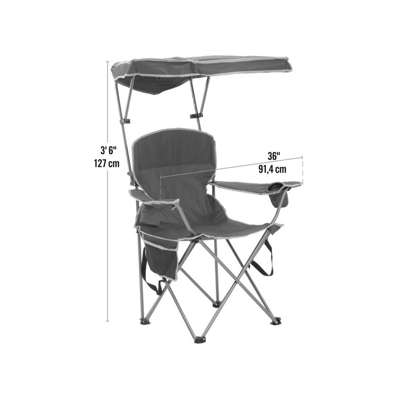 Quik Shade Max Shade Folding Chair - Khaki (167610DS)