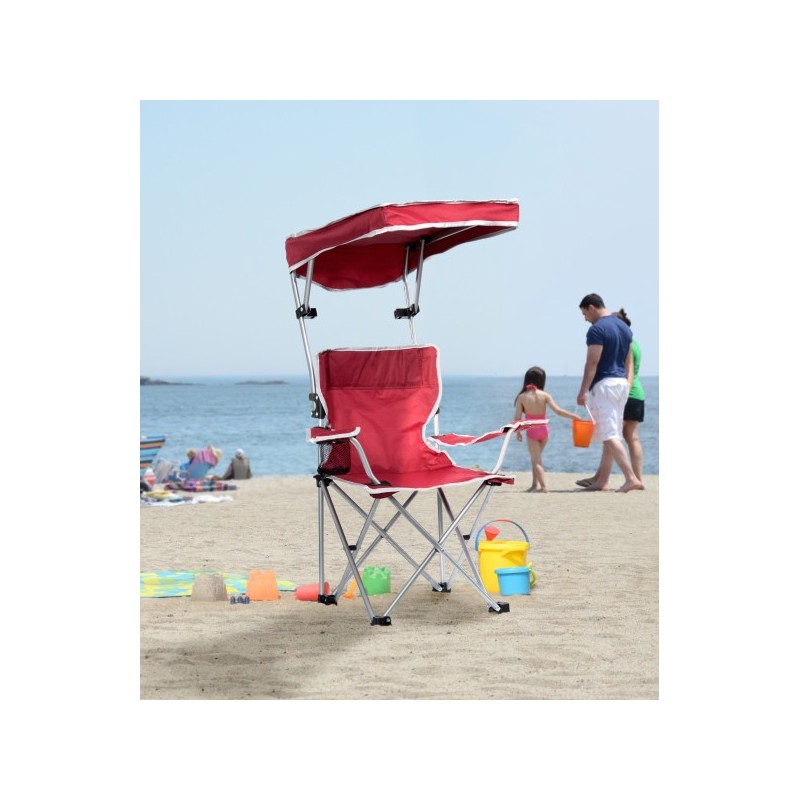 Quik Shade Kids Shade Folding Chair - Red (167611DS)