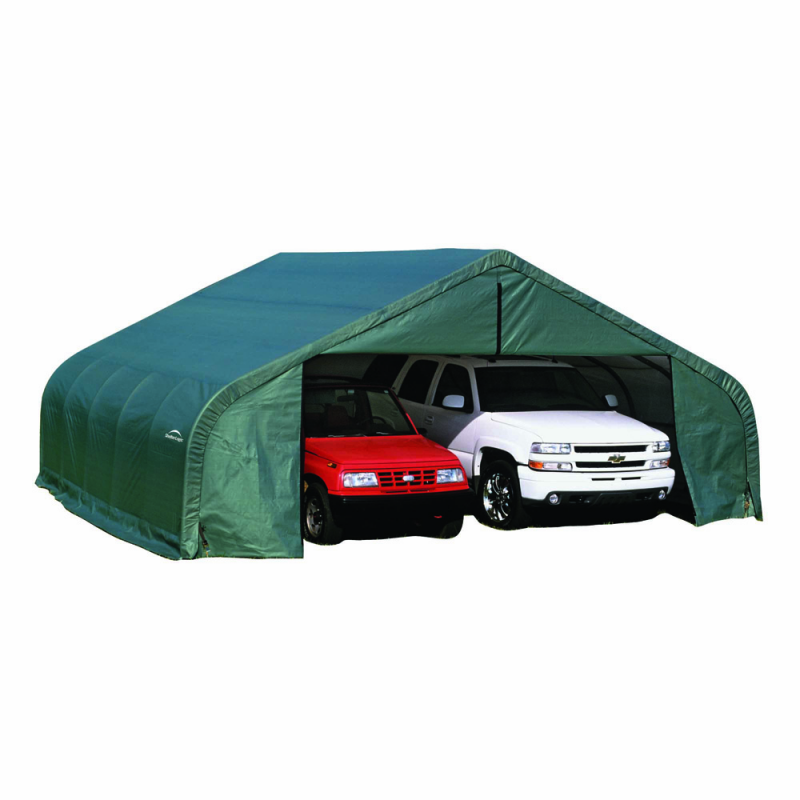 ShelterLogic 22x28x11 Peak Style Shelter, Green (78741)