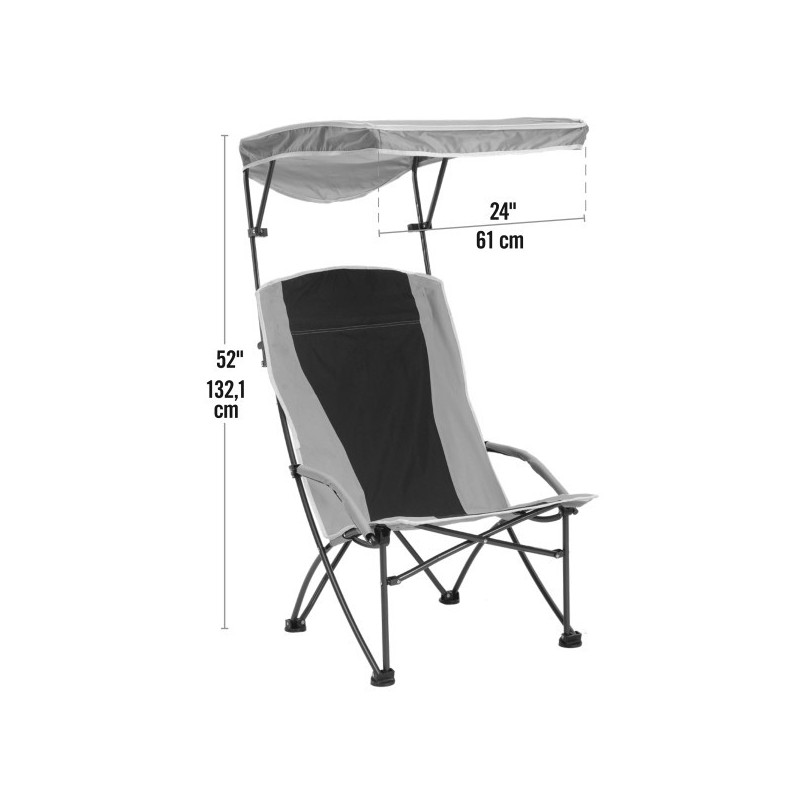 Quik Shade Pro Comfort High Back Shade Folding Chair - Tan (160087DS)
