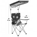 Quik Shade US Flag Shade Folding Chair (160086DS)