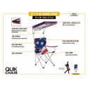 Quik Shade US Flag Shade Folding Chair (160086DS)