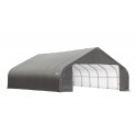 ShelterLogic 28x28x20 Peak Style Shelter, Grey (86070)