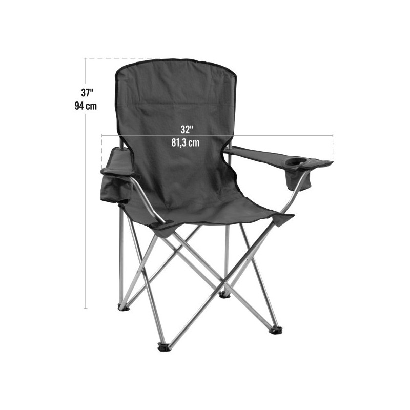 Quik Shade Deluxe Quad Folding Chair - Navy/Black (137622DS)