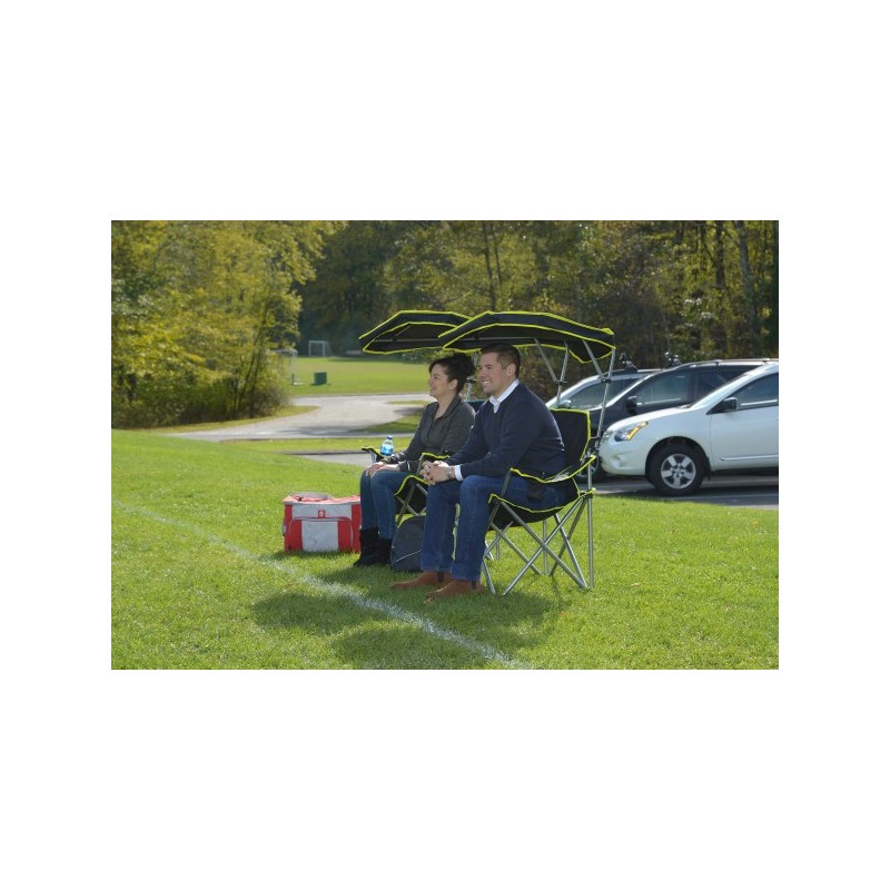 Quik Shade Heavy Duty Max Shade Folding Chair - Black (167571DS)