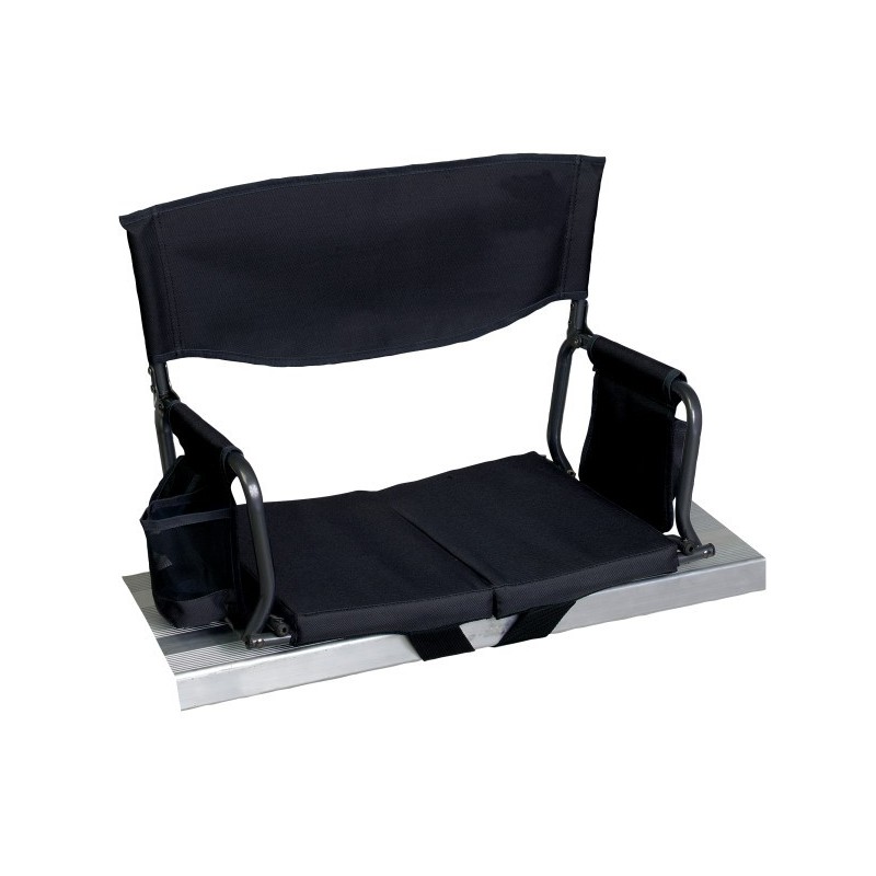 RIO Gear Bleacher Boss Folding Stadium Seat - Black (10110-1)