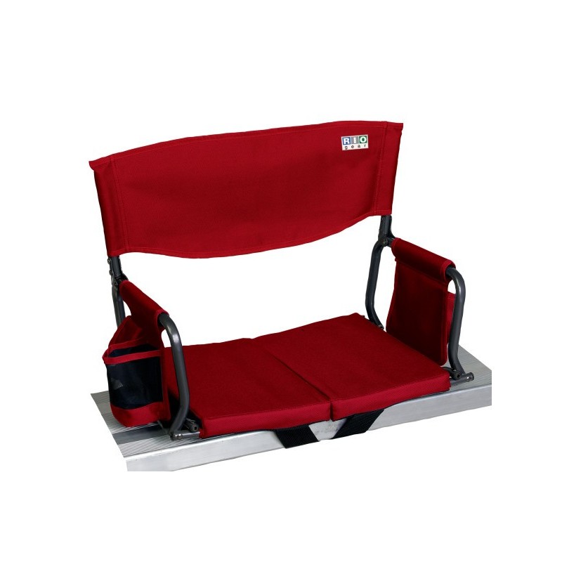 RIO Gear Bleacher Boss Folding Stadium Seat - Red (10118-1)