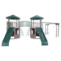 Lifetime Double Adventure Tower Swing Set - Earthtone (90966)