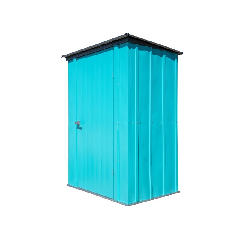 ShelterLogic 4x3 Spacemaker Patio Steel Shed Kit - Teal and Anthracite (CY43T21)