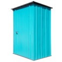 ShelterLogic 4x3 Spacemaker Patio Steel Shed Kit - Teal and Anthracite (CY43T21)