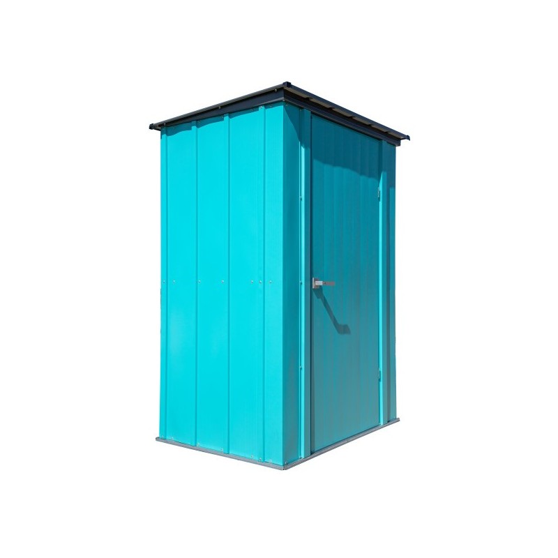 ShelterLogic 4x3 Spacemaker Patio Steel Shed Kit - Teal and Anthracite (CY43T21)