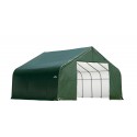 ShelterLogic 28x20x20 Peak Style Shelter, Green (86063)