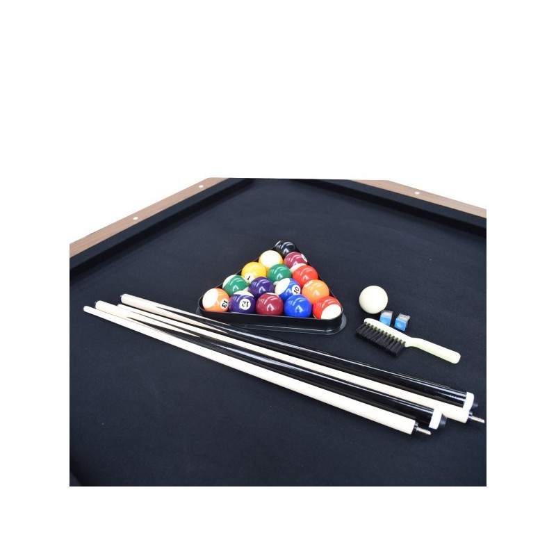 Hathaway 7ft Stafford Pool Table with Table Tennis Top, Air Hockey Top and Cue Rack (BG50349)